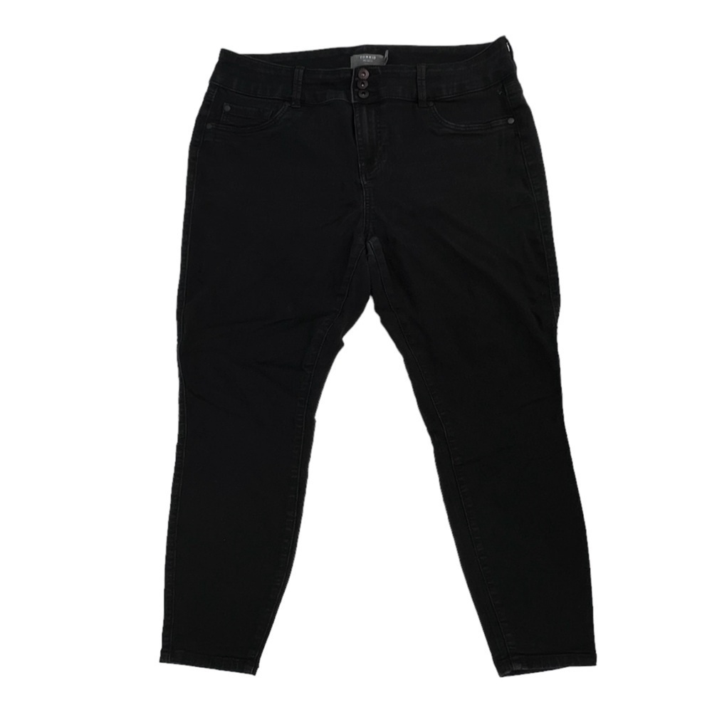 Torrid Black Super Stretch Denim Jeggings Size 18 Short Women’s